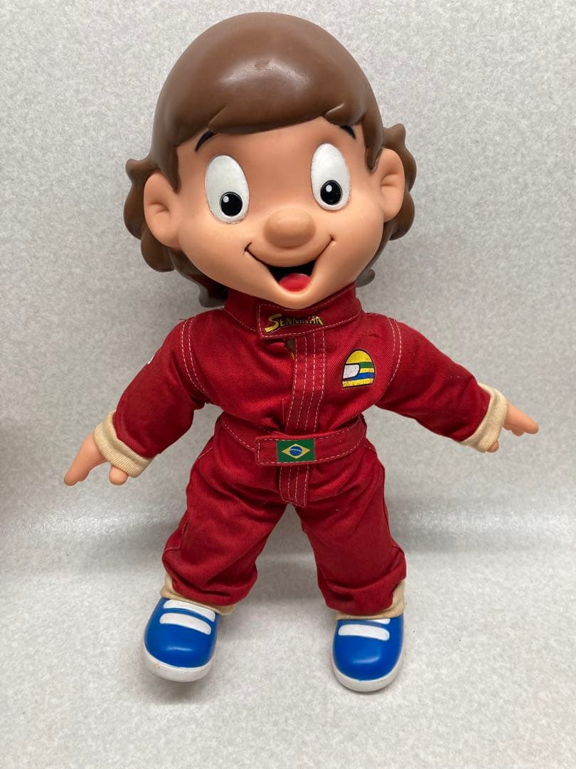 D）セニーニャ アイルトンセナ　フィギュア 高さ約40㎝ レーシングスーツ姿