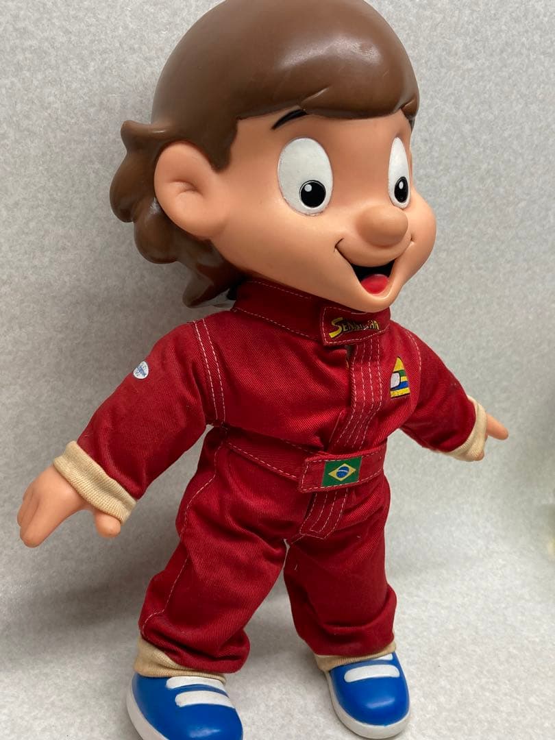 D）セニーニャ アイルトンセナ　フィギュア 高さ約40㎝ レーシングスーツ姿