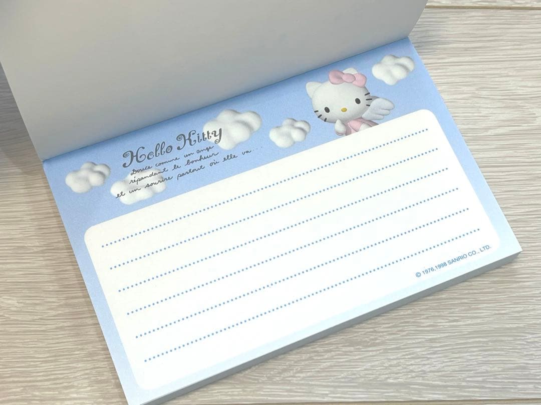 ☆新品・激レア☆海外限定☆エンジェル　ハローキティ　サンリオ　平成レトロ　メモ帳