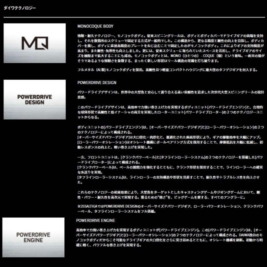 25ソルティガ 8000 25ソルティガ　8000-p ダイワ　PE3号付き