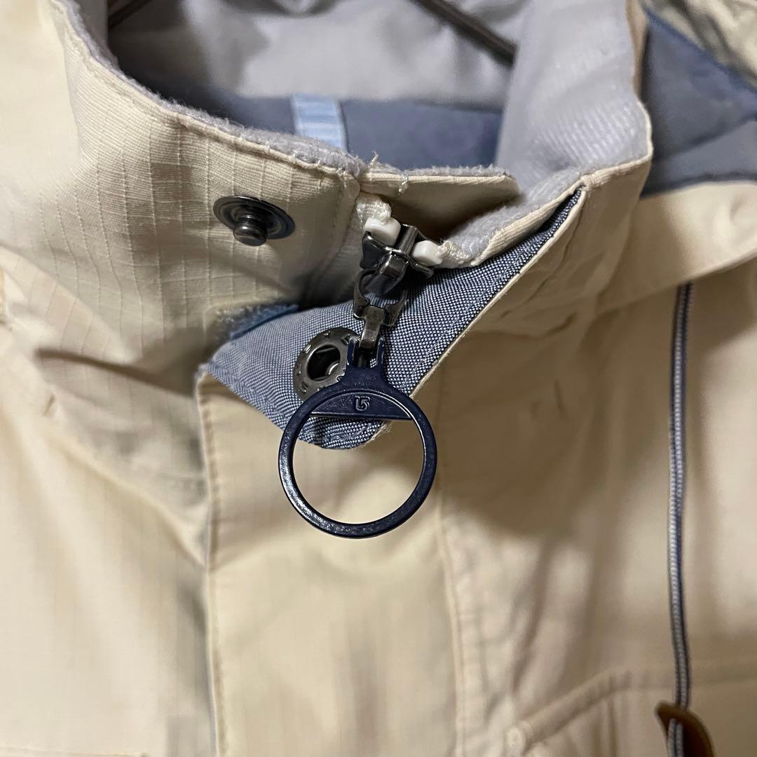 Burtonバートンスキーウェアスノーボードジャケットパーカーフード紺ネイビー白