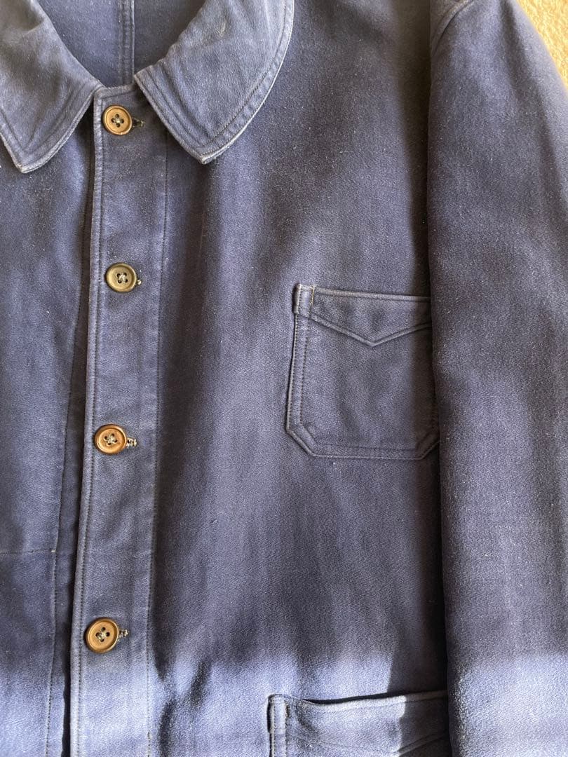 タロさん　30s. 40s ブルーモールスキンジャケット