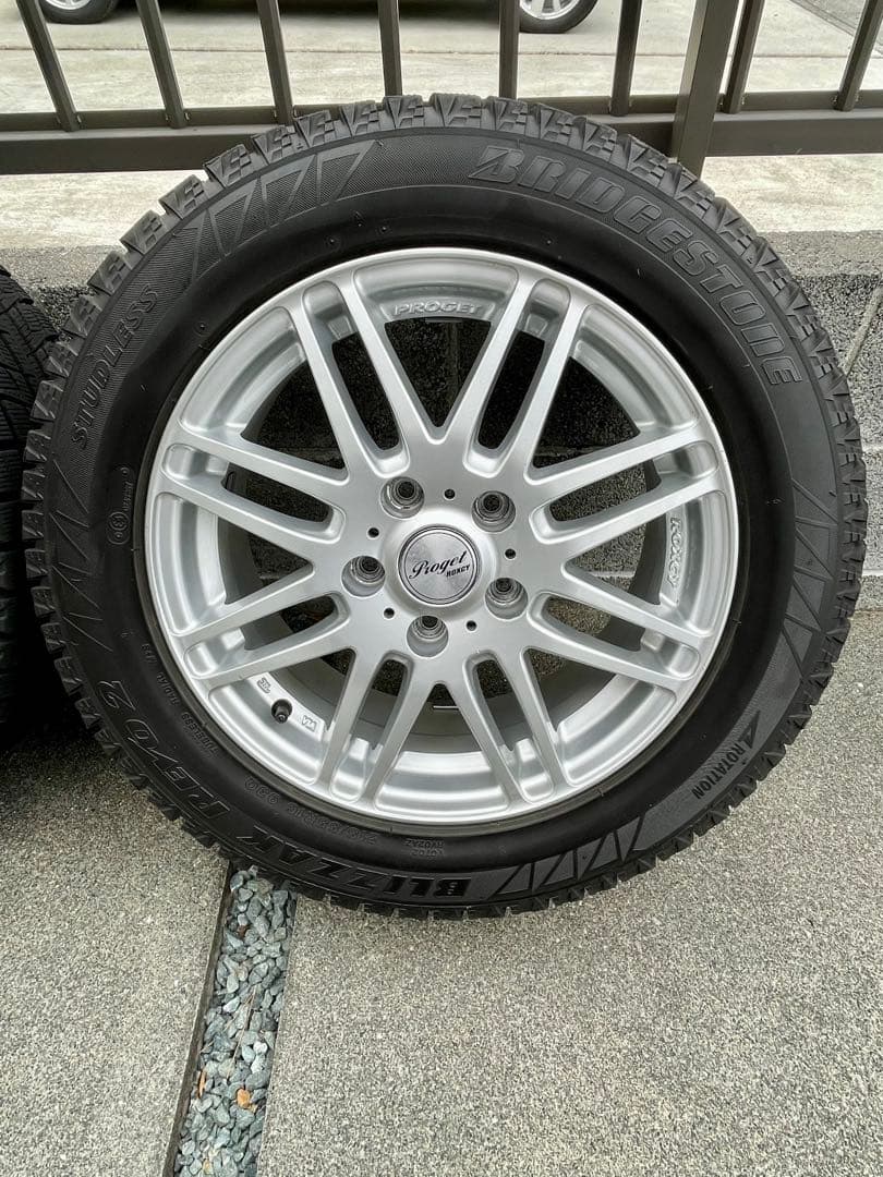 4本 215/55R16 ブリザック 16×6.5J+48 / 5H-114.3