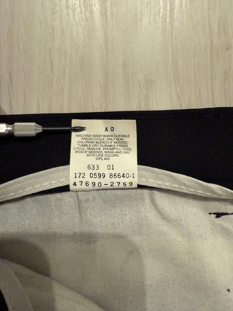 LEVIS ACTION SLACKS ブラック W34 L39 OVY