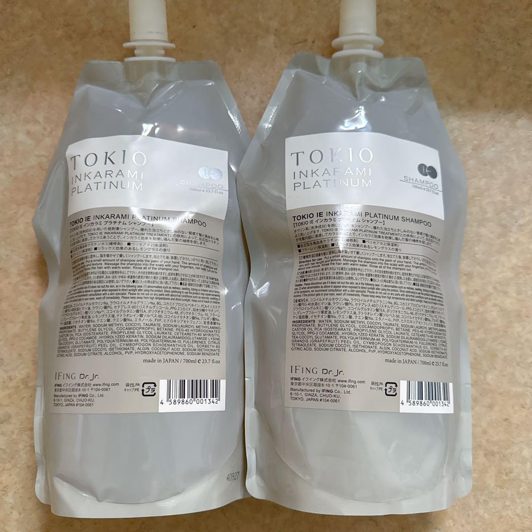 トキオ IE インカラミ プラチナム シャンプー 詰替 700ml（2袋)