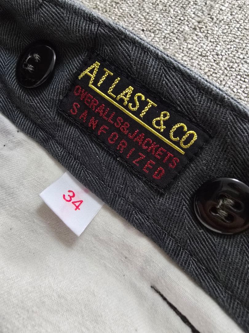 アットラスト ヘリボーンワークパンツ34 　ブッチャープロダクツ