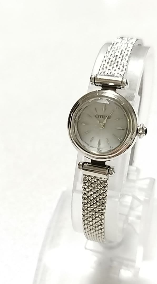 【極美品】シチズン　エコドライブ　レデイース　カットガラス【稼働品】