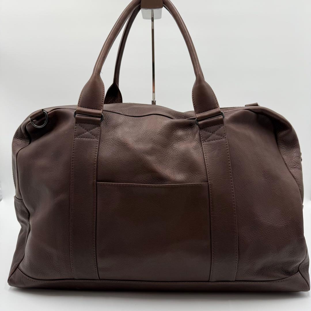 MR.OLIVE オールレザー ボストンバッグ 牛革 本革 2way ブラウン