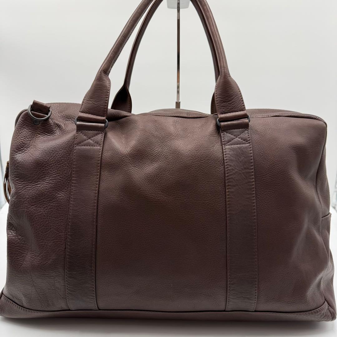 MR.OLIVE オールレザー ボストンバッグ 牛革 本革 2way ブラウン