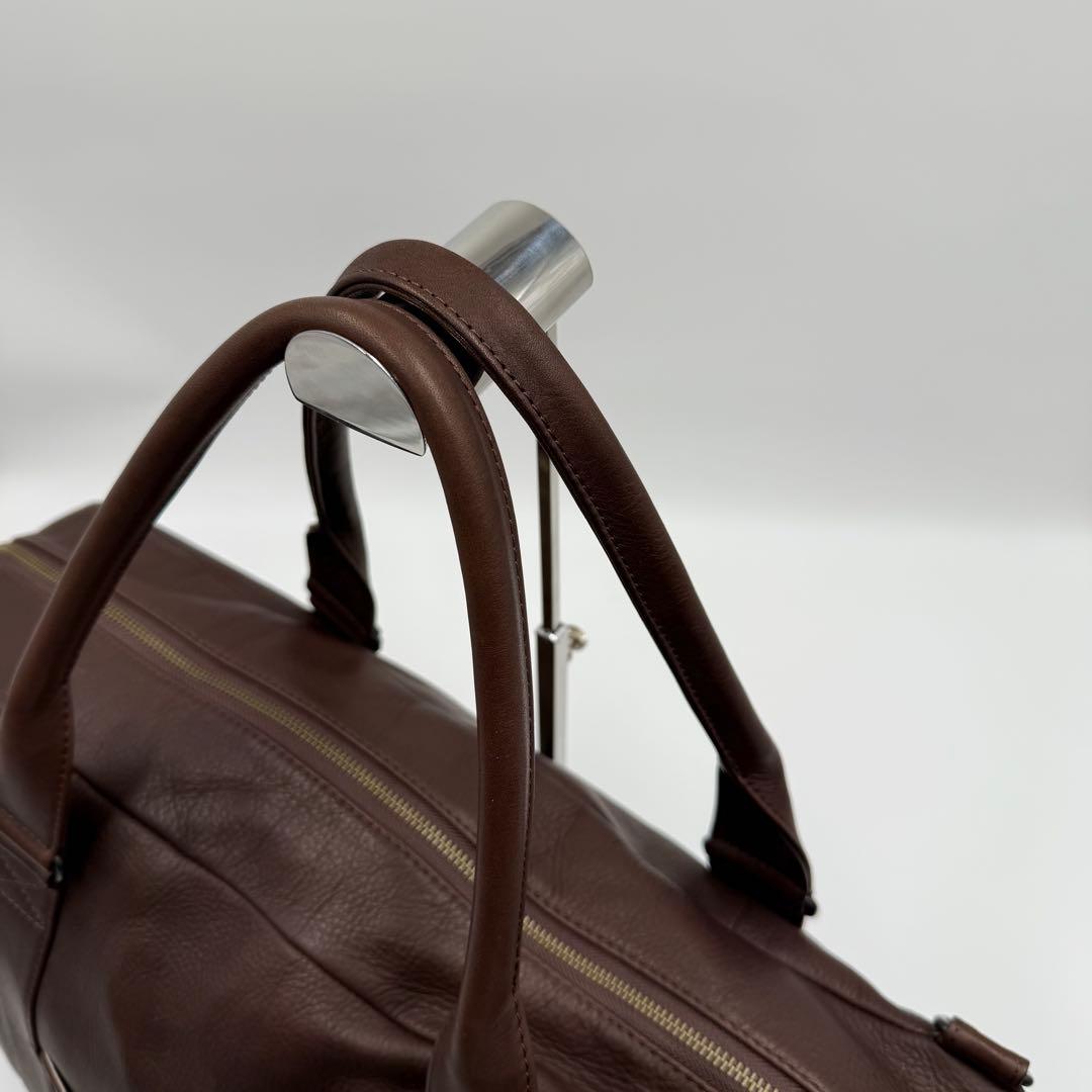 MR.OLIVE オールレザー ボストンバッグ 牛革 本革 2way ブラウン