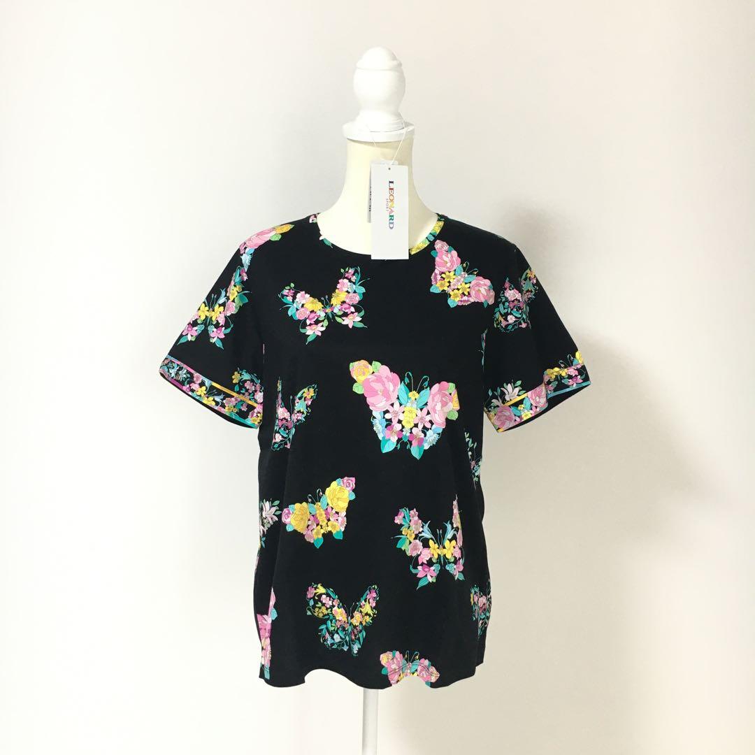 新品未使用　LEONARD レオナール　コットン　トップス　Tシャツ 42