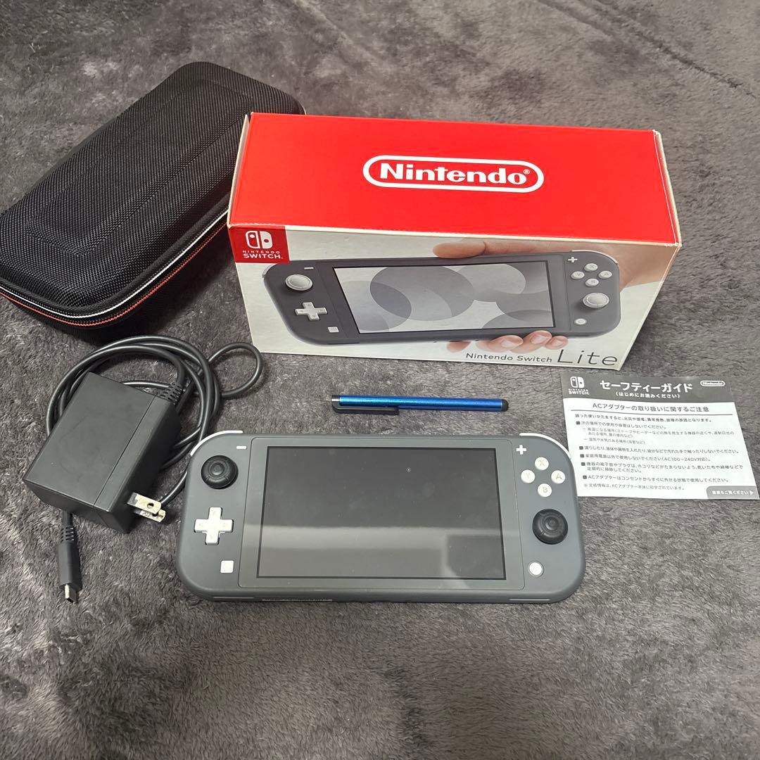 Nintendo Switch Lite グレー 本体＆ケース付き