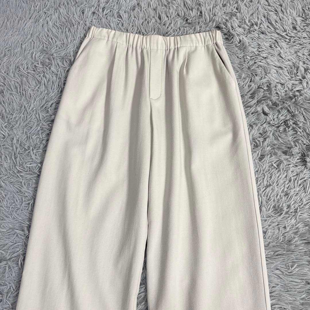 美品✨エヴァムエヴァ ウールイージーパンツ ウエストゴム ワイドパンツ ゆったり