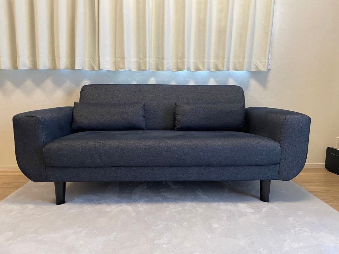 【美品】2.5人掛けソファ クッション付き [幅159] LOWYA