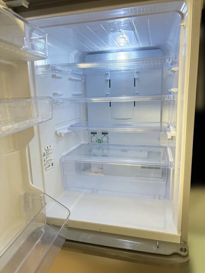 シャープ　3ドア冷蔵庫　350L 2021年製　ゴールド