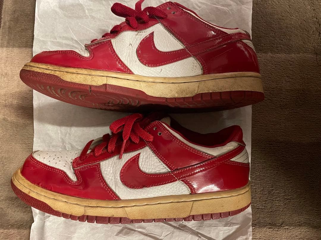 ナイキ ダンク エナメル レッド/ホワイト