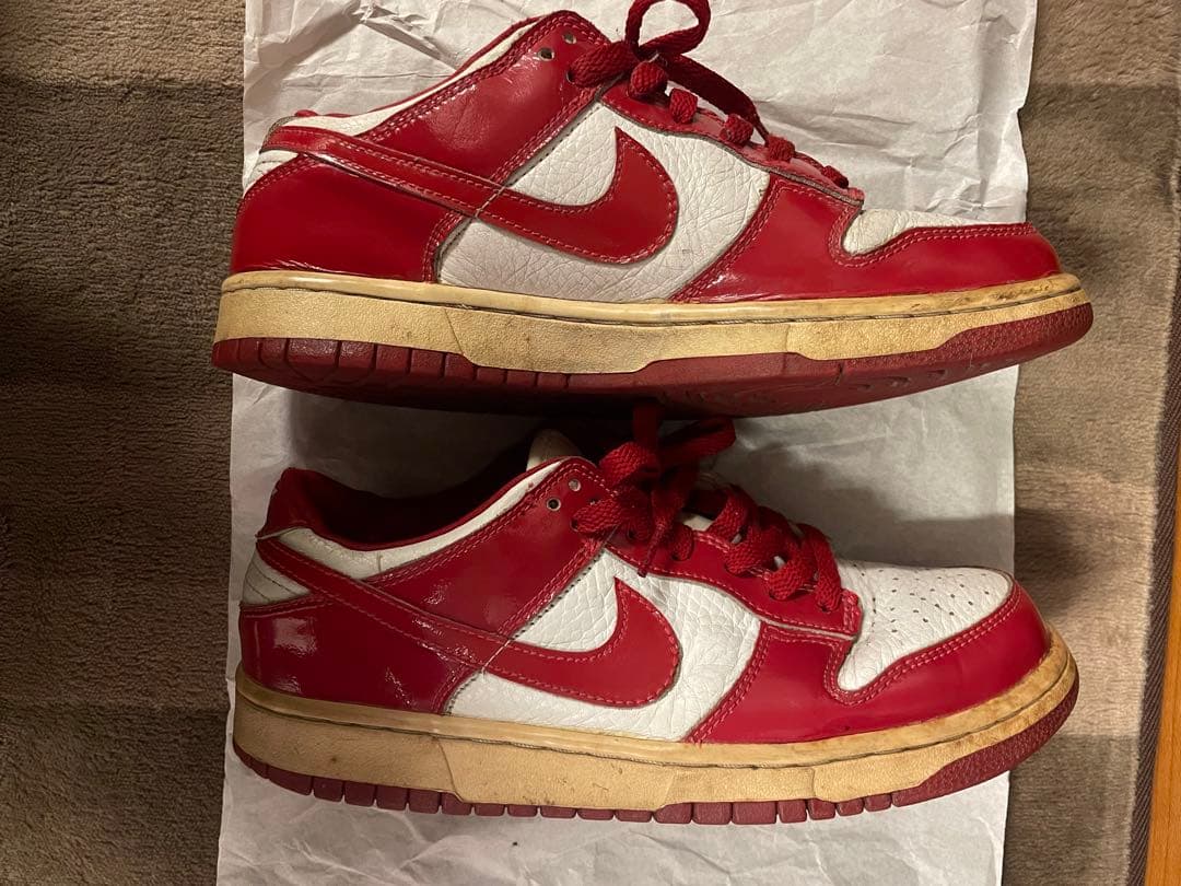 ナイキ ダンク エナメル レッド/ホワイト