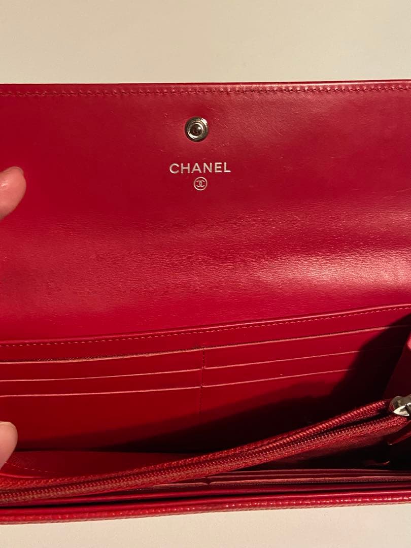 CHANEL 長財布　ピンク