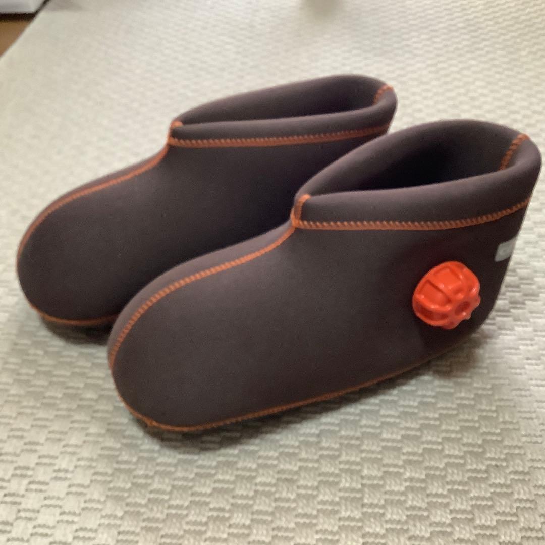 【美品】クロッツ やわらか湯たんぽ 足用ショートタイプ 限定色(ブラウン)　S