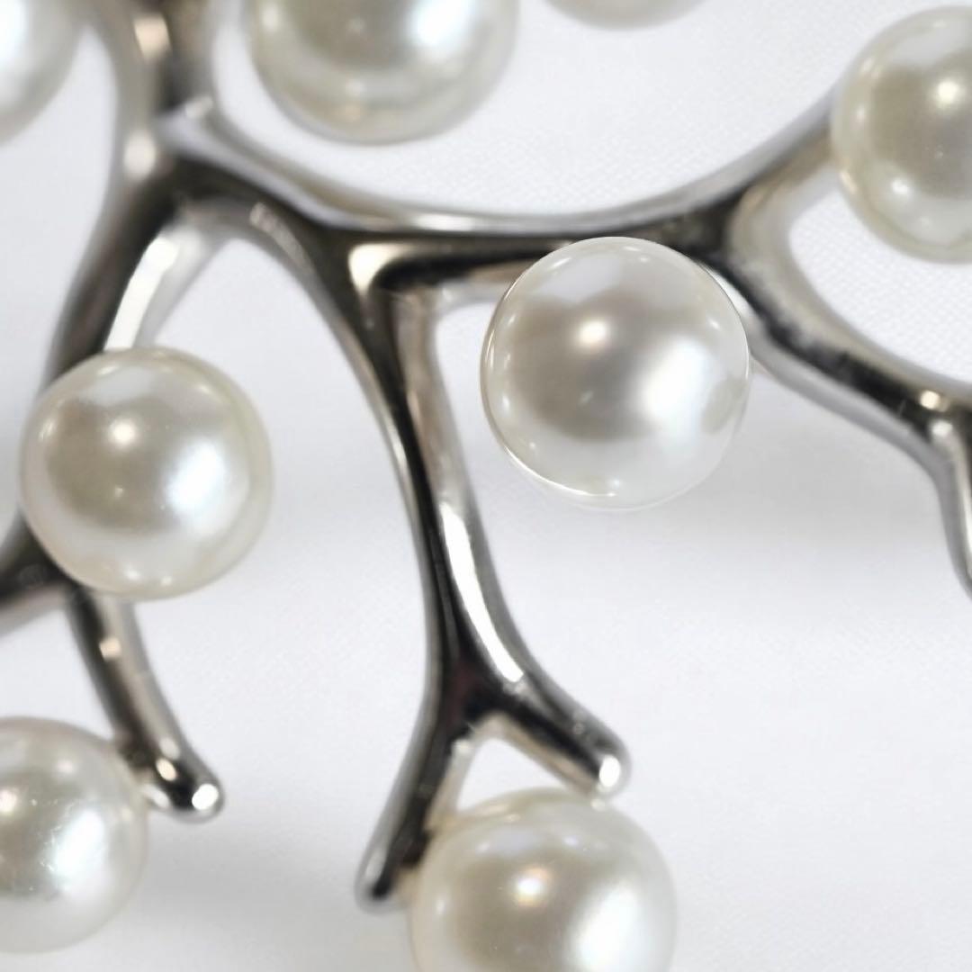 【未使用】ミキモト　幸福の木　アコヤ　本真珠　パール　ブローチ　コサージュ