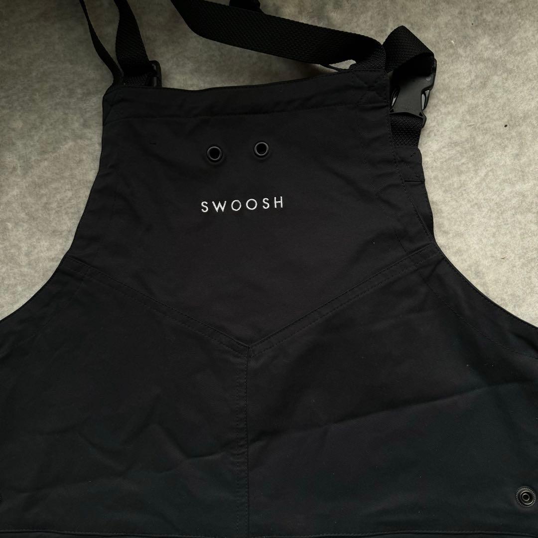 NIKE スウッシュ オーバーオール サロペット ブラック ホワイト S