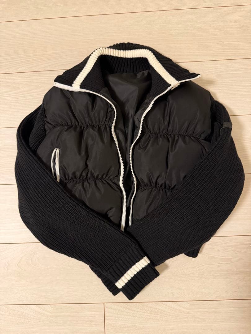 DIANTE アクセントカラーニットドッキングブルゾン