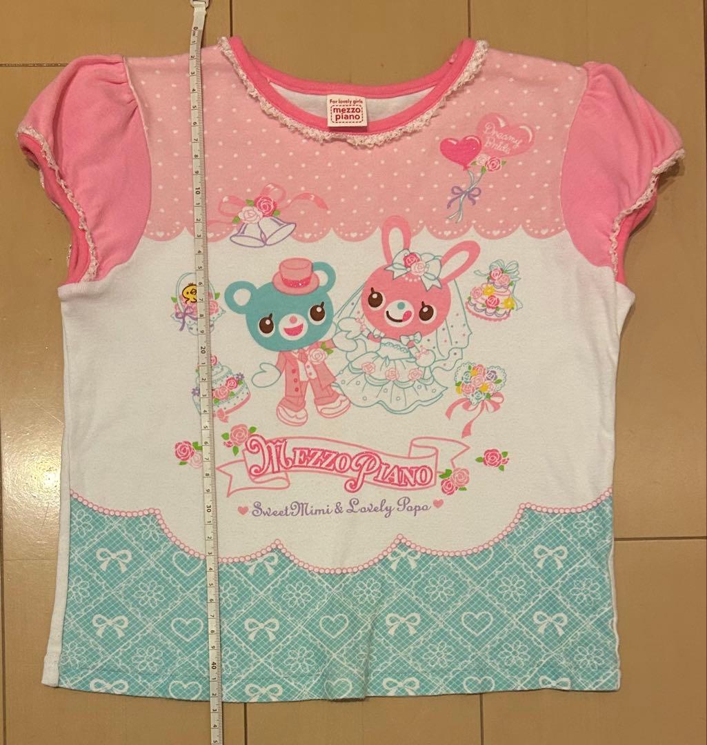 Mezzo Piano みみぽぽウエディング可愛いTシャツ 130サイズ