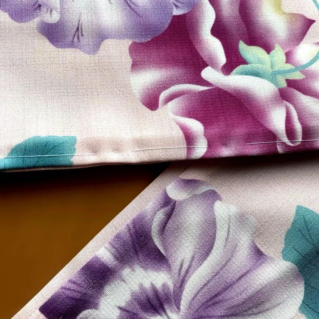 撫松庵　パンジー柄薄いピンク最終お値引き