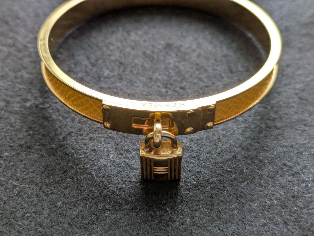 【HERMES / エルメス】 ケリー バングル(ゴールド×イエロー)