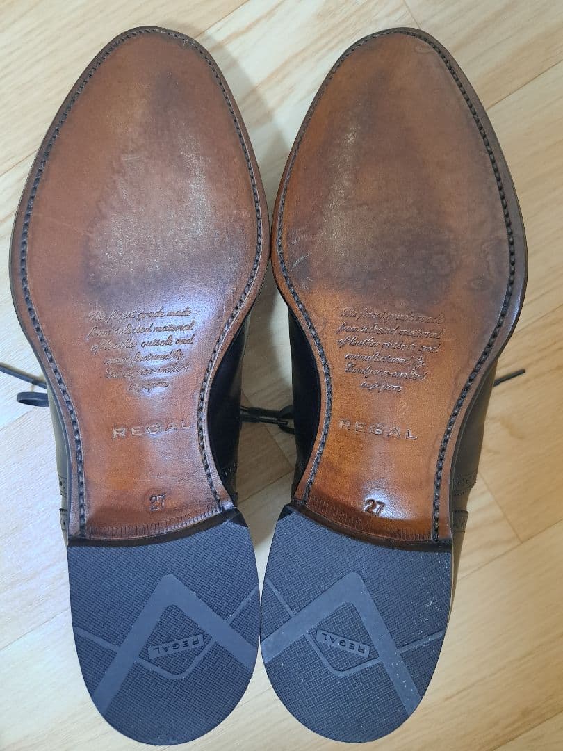 REGAL　ストレートチップ　2７㎝　内羽根　ドレス・ビジネスシューズ　02DR