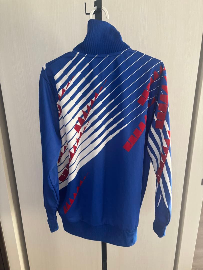 adidas ジャージ 青　日本代表　ドーハの悲劇　復刻版