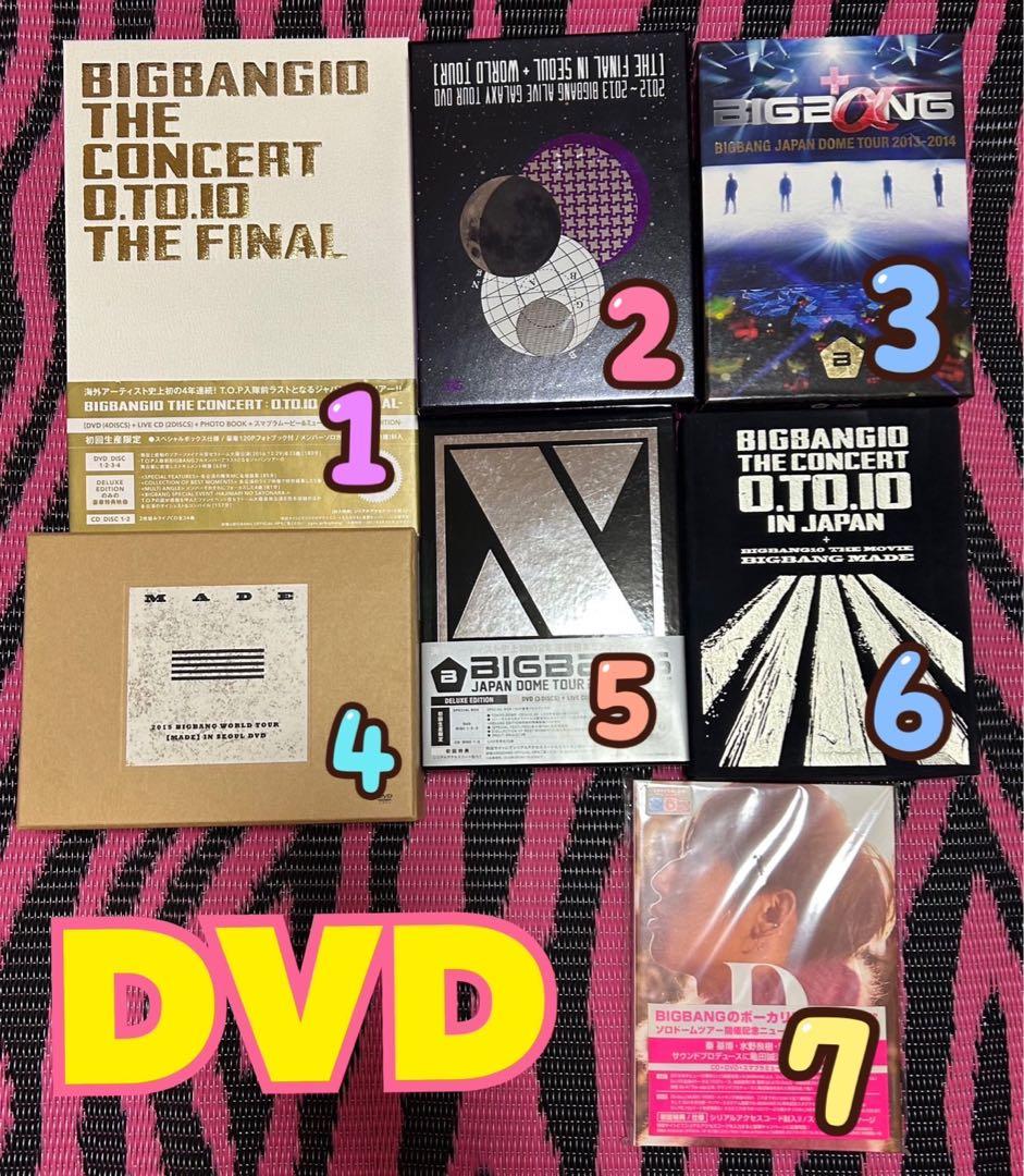 ♦️5⚛️BIGBANG DVD＆BluRay まとめ売り 12点