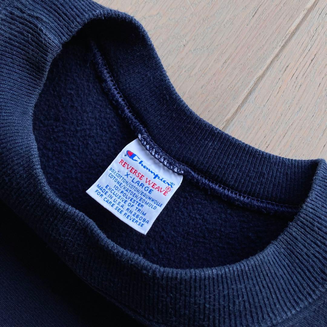 90s チャンピオン Massachusettsリバースウィーブ USA製 3段