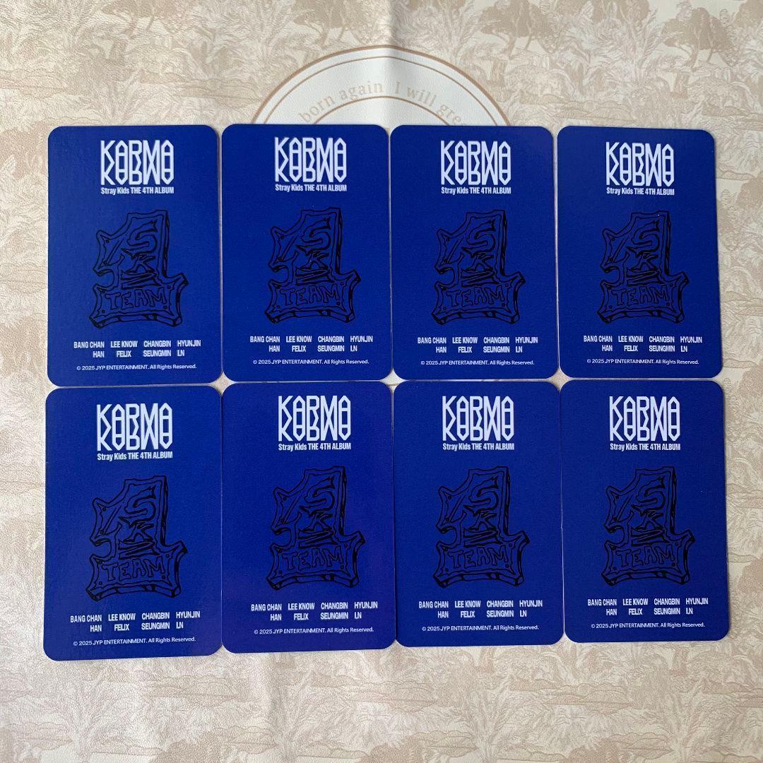 Straykids サノク スキズ KARMA 韓国 事前収録 トレカ 8枚