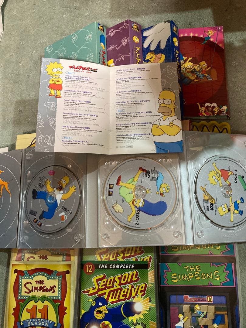 【DVD】日本語版 シンプソンズ コレクターズBOX シーズン1〜14 外箱無し