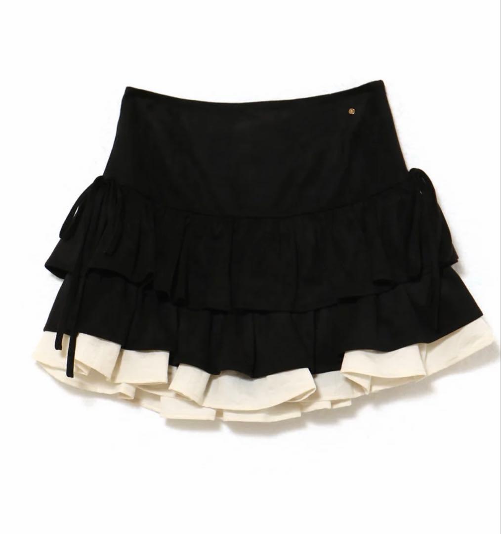 スカート M ANDMARY MEL GATHER SKIRT BLACK