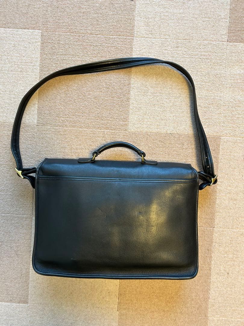 COACH 5180 ブラックレザー ショルダーバッグ