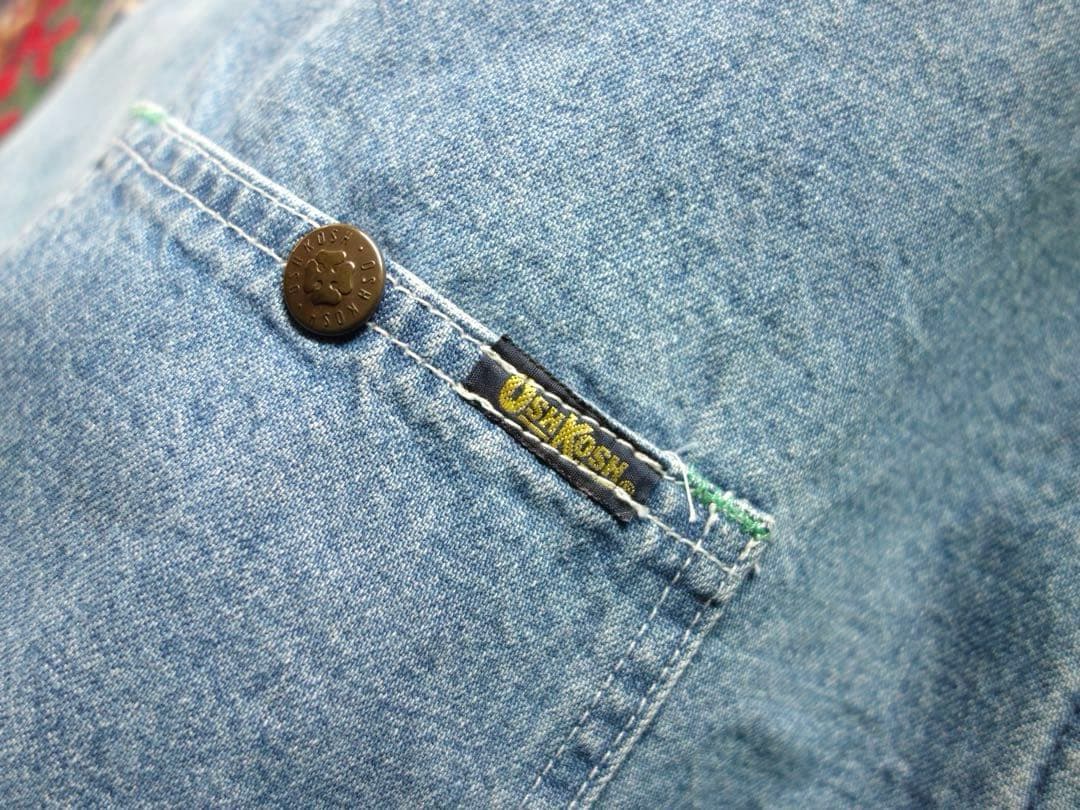 OSHKOSH デニム カバーオール ブランケット48R オシュコシュUSA製