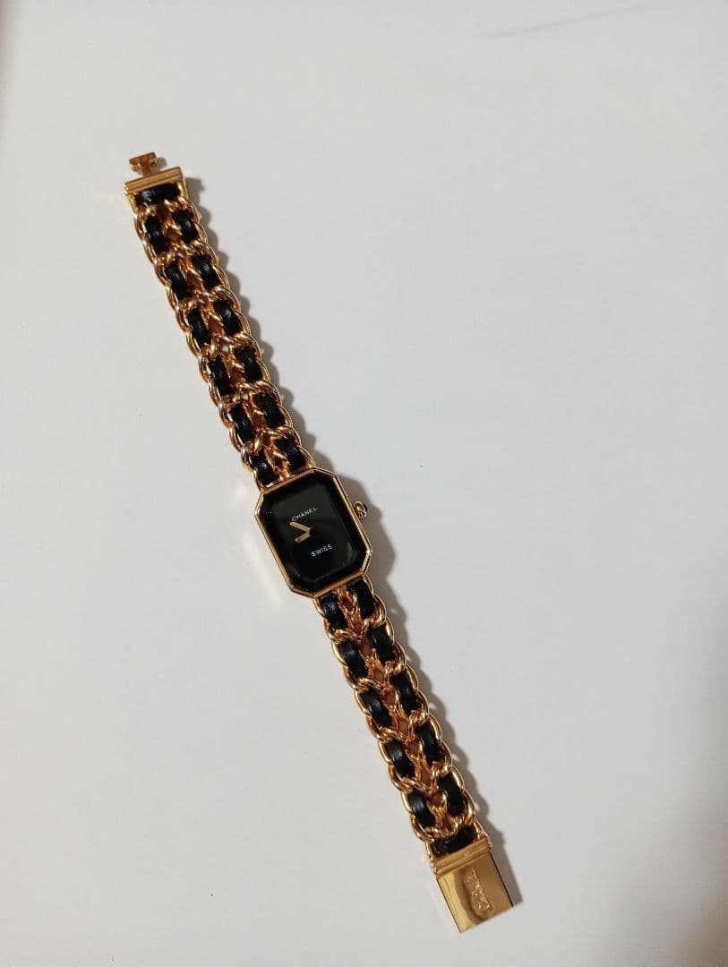 CHANEL ゴールド ブラック アナログ時計［ぬしこ］