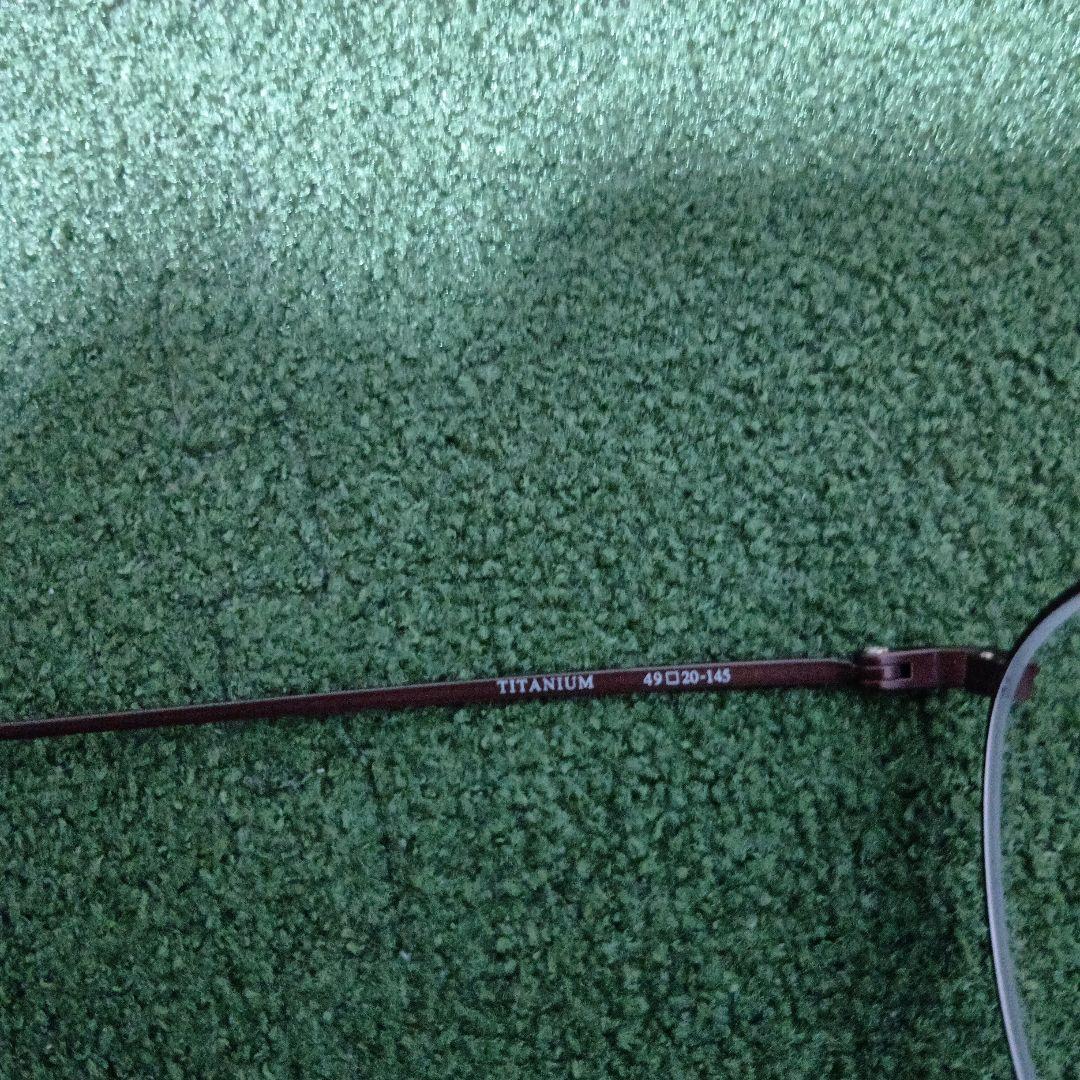 24200円☆Parir miki パリミキ　メガネ　ボストン　ブラウン　度入り