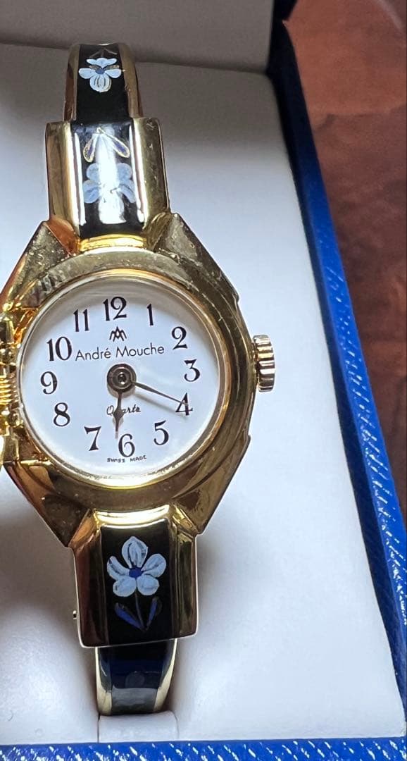 ANDRE MOUCHEレディース 時計 ゴールド ブラック