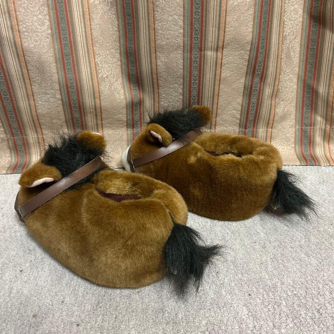 昭和 レトロ ぬいぐるみ 馬 スリッパ 吸盤 4体 午年