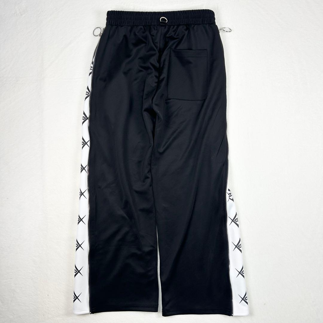 b1439【REFLEM】サイドジップ　ブラック　パンツ　ジャージ　ゴスロリ