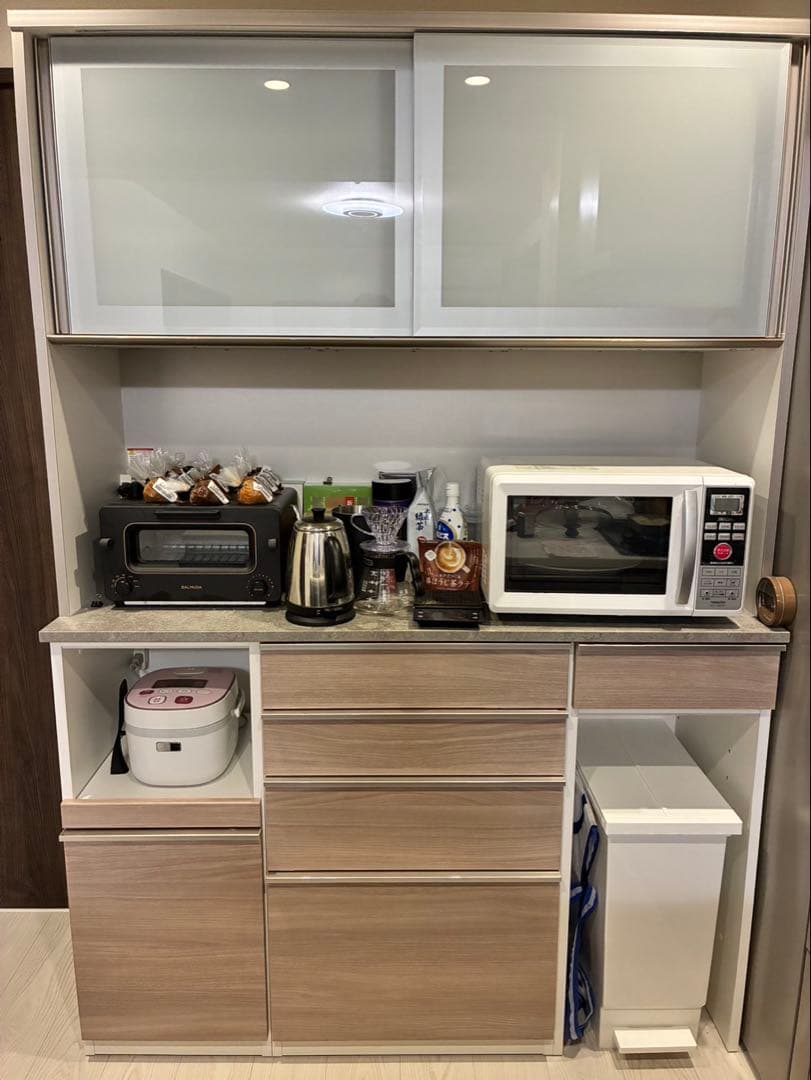 松田家具 バロン キッチンボード 幅137cm ※美品