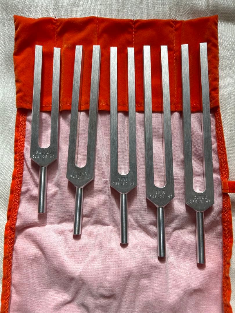 美品☆音叉ヒーリング＊小惑星チューナー＊5本セット＊バイオソニック社