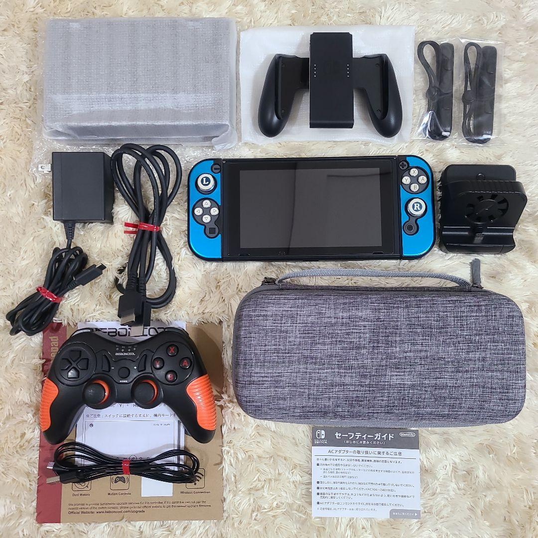 Nintendo Switch 本体 純正品完備 ゲームパッド ケース他