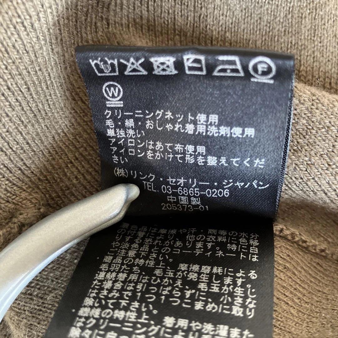 セオリーリュクス✖️高橋リタコラボコットンカシミヤ　ニットフーディ　カーキ