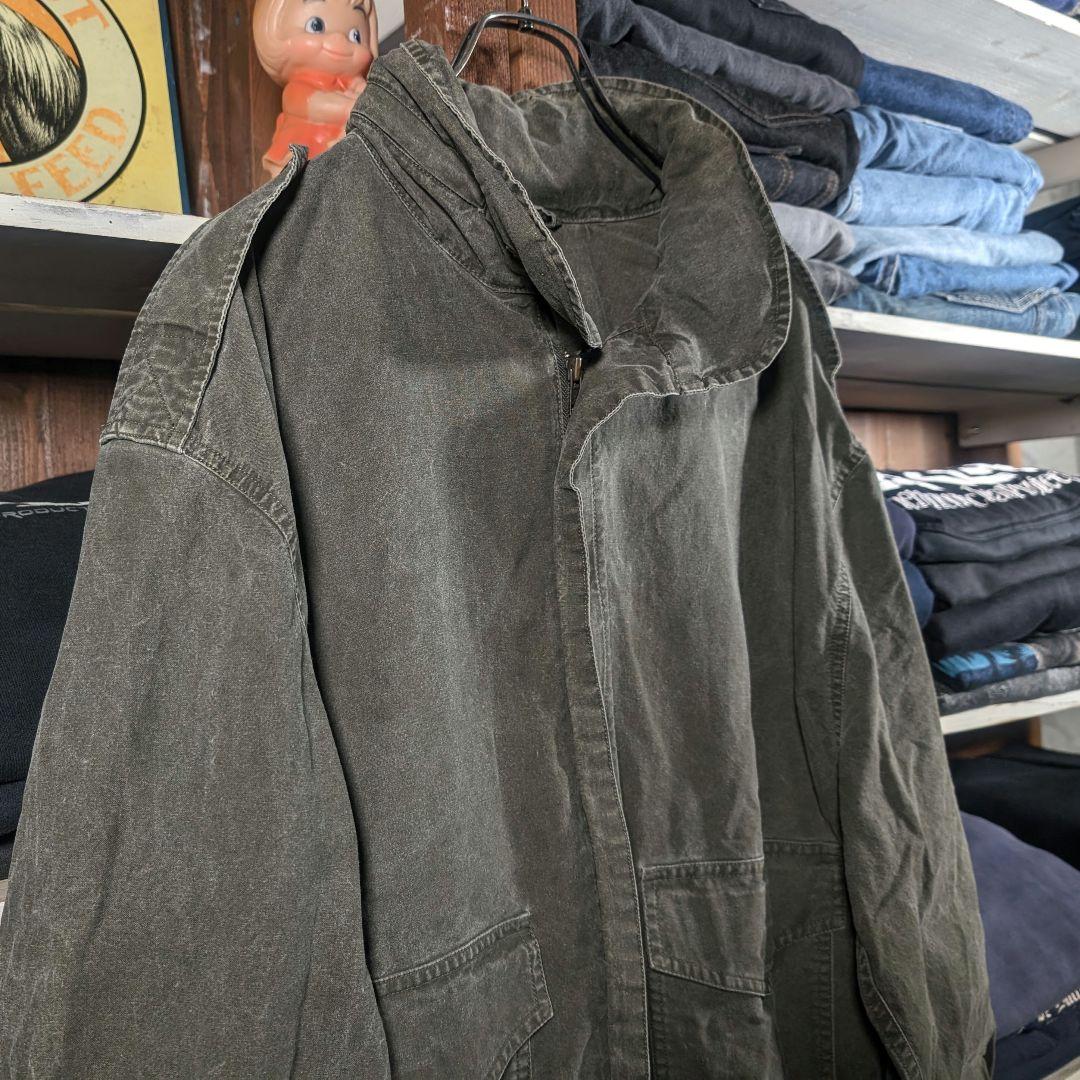 当時物オリジナル　80s　バナナリパブリック　ミリタリージャケット　オリーブ色