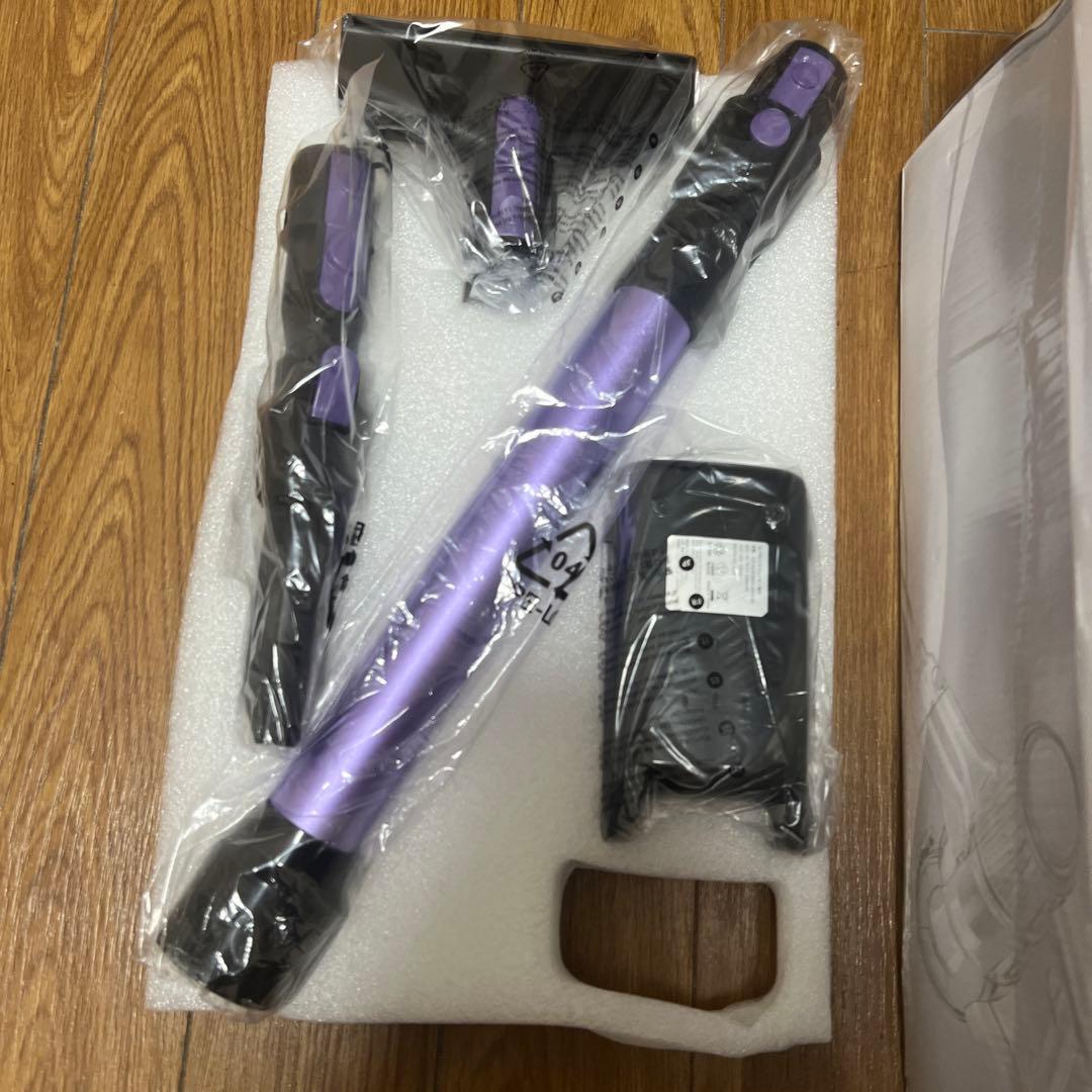【新品未使用】掃除機 コードレス スティッククリーナー本体 紫色 充電式