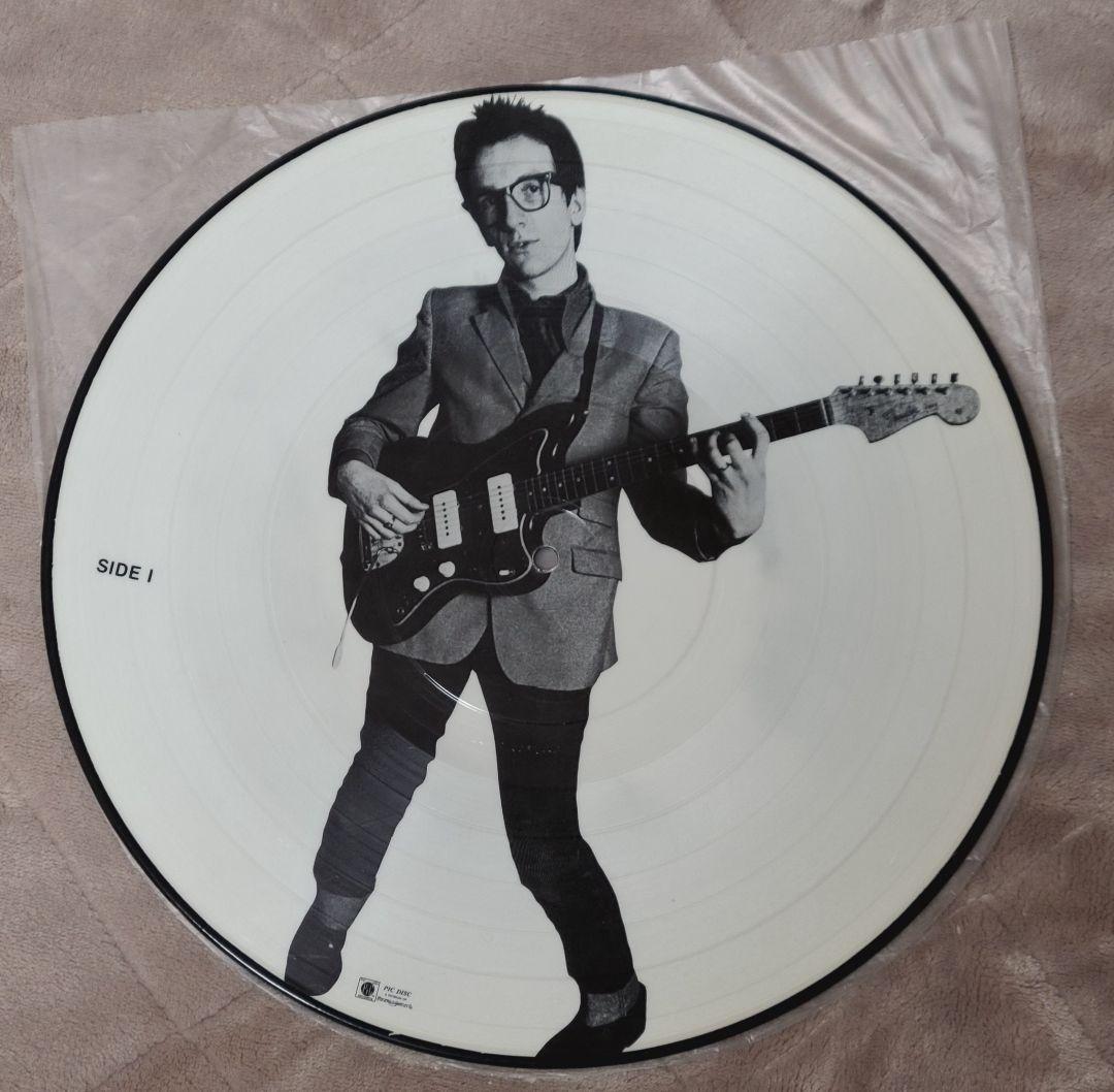 エルビス・コステロ サイン入りプロモーションレコード　2枚セット